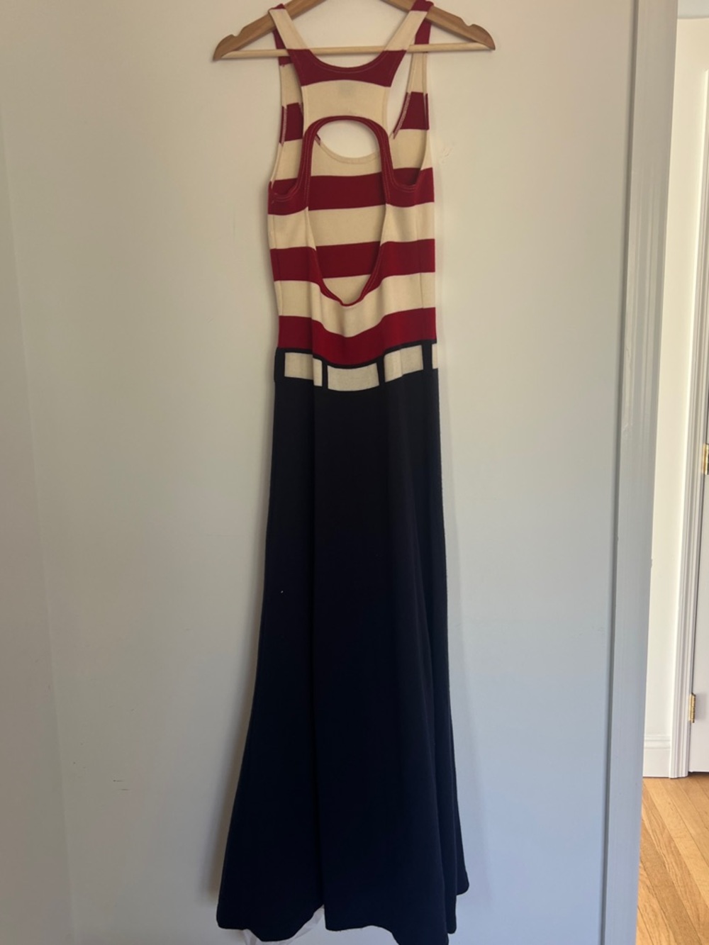 VTG Ralph Lauren Purple Label maxi dress Italy 100% Cashmere M Runway Y2K - Picture 12 of 14